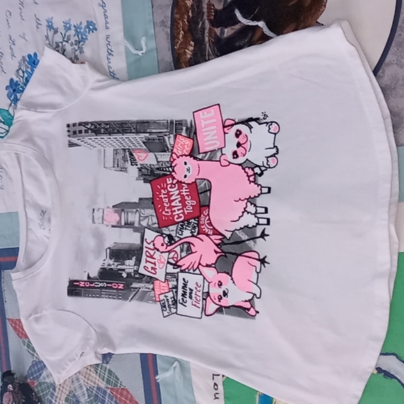 Bundle of 4, CUTE, Assorted Big Girl's, Tops, Size 10/12 LG. - Picture 5 of 16